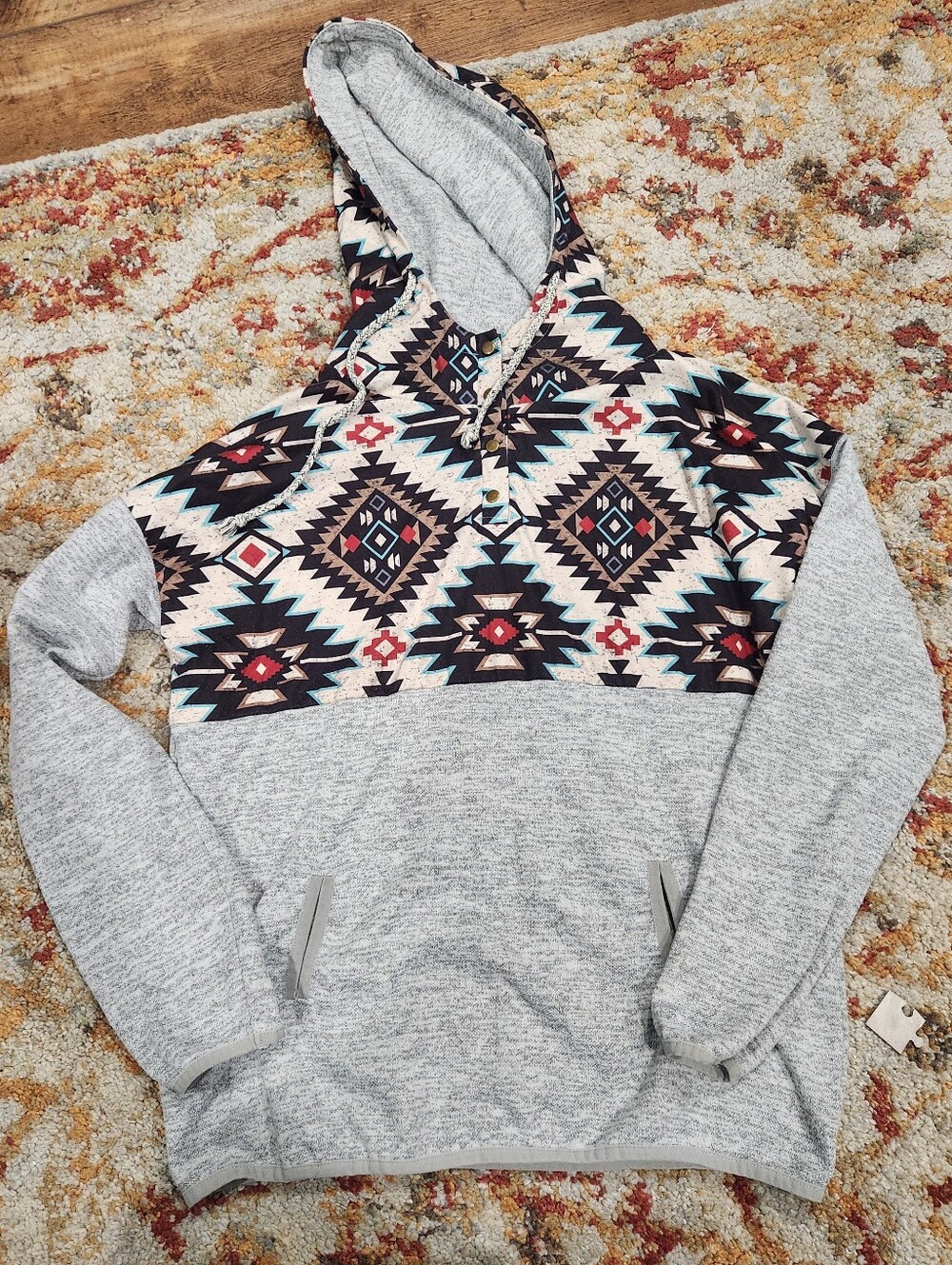Women's Aztec Western Hoodie XL